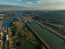 Blick über den Panamakanal